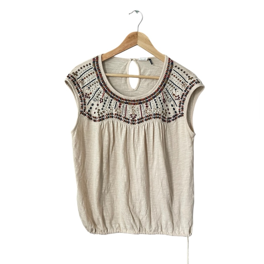 Anthropologie Akemi + Kin Embroidered Top